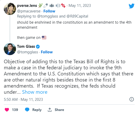 Texas includes cryptocurrency in state's bill of rights following a vote image 81
