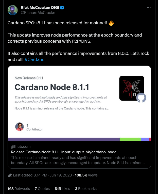 Cardano node upgrade to boost performance amid rising DeFi interest image 164