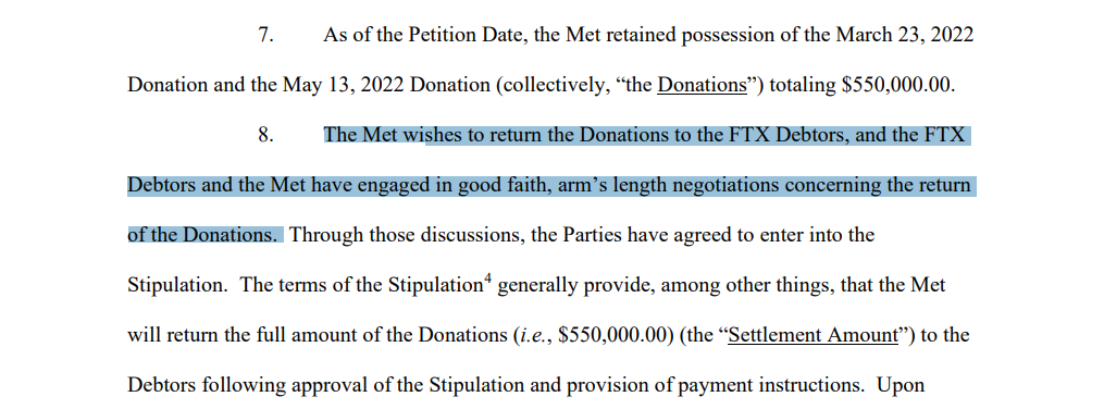Metropolitan Museum of Art Returns $550K in Donations from Crypto Exchange FTX Amid Regulatory Scrutiny image 18