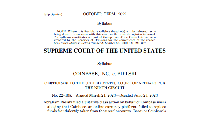 Coinbase wins big in Supreme Court case, setting precedent for crypto image 190