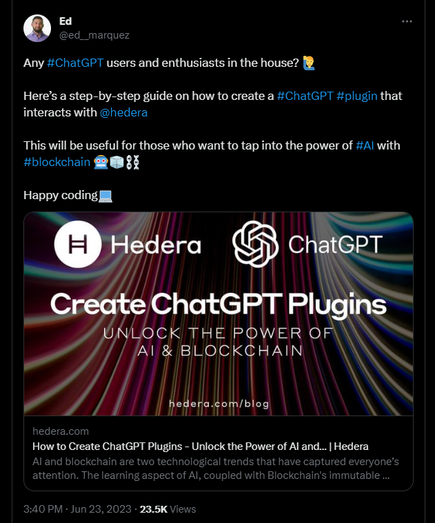 ChatGPT Plugin Simplifies Asset Management on Hedera Network image 199