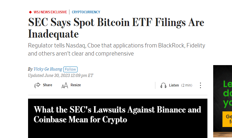 SEC Denies Spot Bitcoin ETF Applications, Citing Inadequate Risk Controls image 245