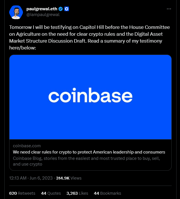 Coinbase, Robinhood, CFTC to testify in Congress over draft crypto bill image 44