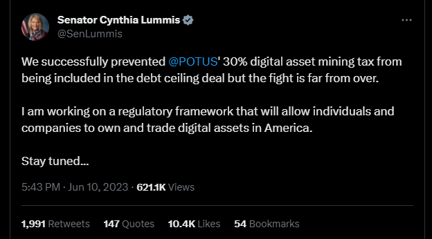 Cynthia Lummis Revamps Crypto Regulation Efforts as SEC Lawsuits Continue image 82