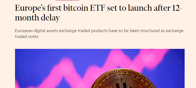 Europe's First Spot Bitcoin ETF to Debut in 2023 After Year-Long Delay image 118