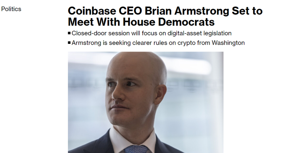 Brian Armstrong to Discuss Crypto Regulation with US Lawmakers image 159