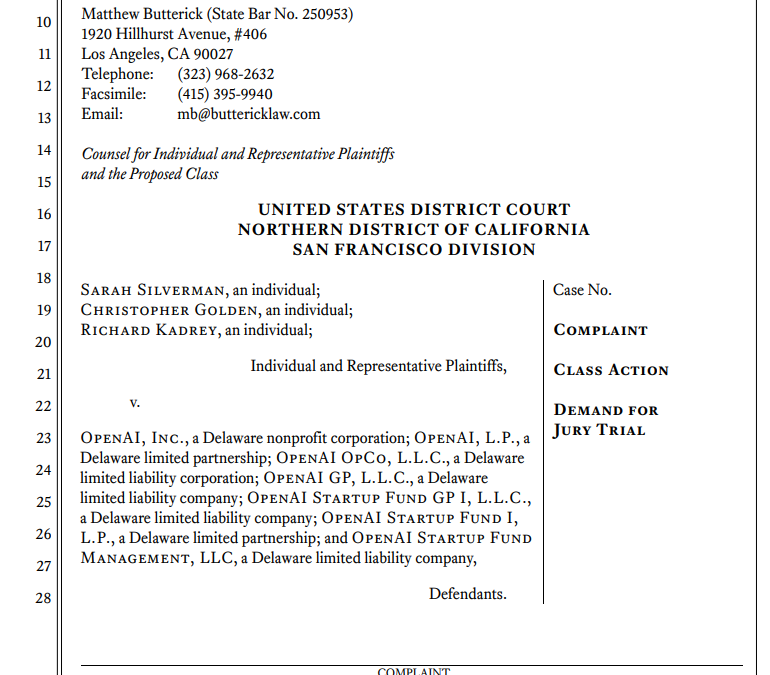 Sarah Silverman Files Lawsuit Against Meta and OpenAI for Copyright Infringement image 90